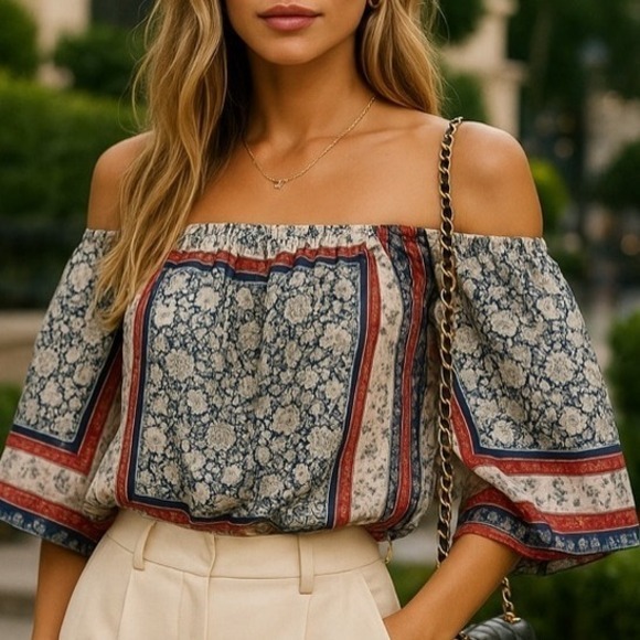 Socialite Women Crop Top‎ XS Bohemian Cottagecore Y2K Babydoll Gypsy Hippie - Picture 1 of 5